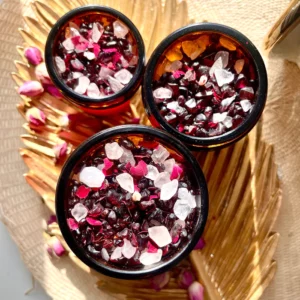 «Déclaration» : Grenat, Quartz rose, Orchidée blanche et Gingembre