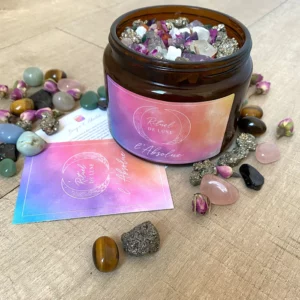 «Déclaration» : Grenat, Quartz rose, Orchidée blanche et Gingembre